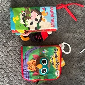 Peek-a-Boo Forest and Farm Tails Soft Baby Books